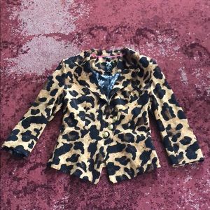 Leopard blazer